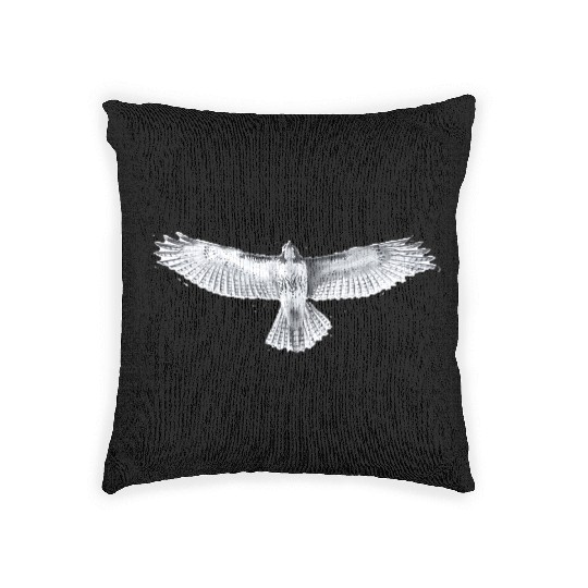 Red-Tailed Hawk Woven Pillows