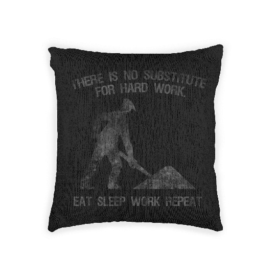 WORK HARD (b) Woven Pillows