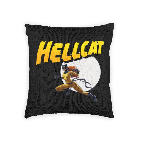 Mens Marvel Hell Cat Hella Cat Hellcat New cat Woven Pillows