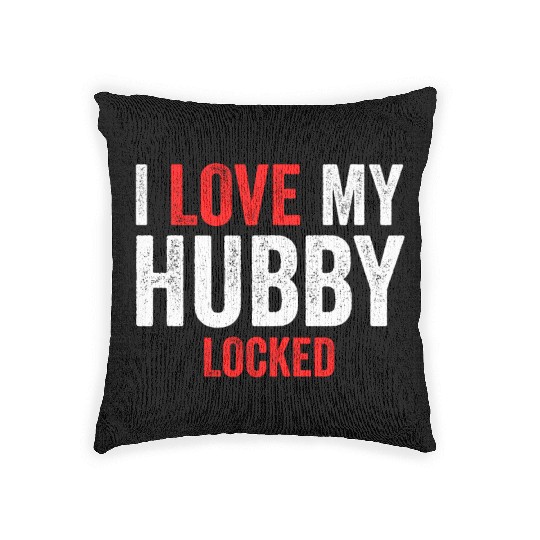 I Love My Hubby Locked Woven Pillows