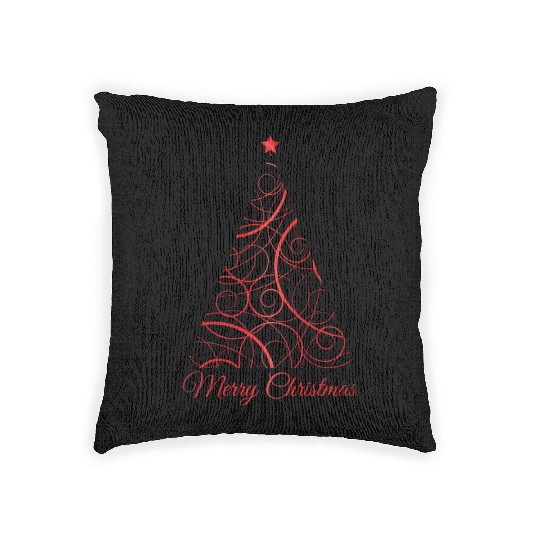 Christmas Tree Design Woven Pillows