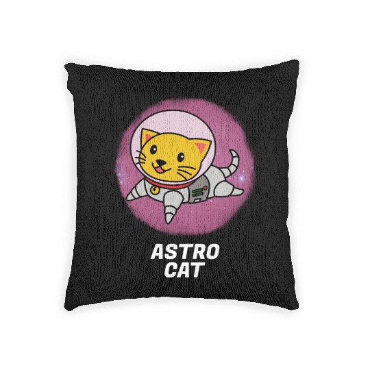 Astro Cat Woven Pillows