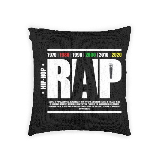 Hip-Hop Collection "Rap" Woven Pillows
