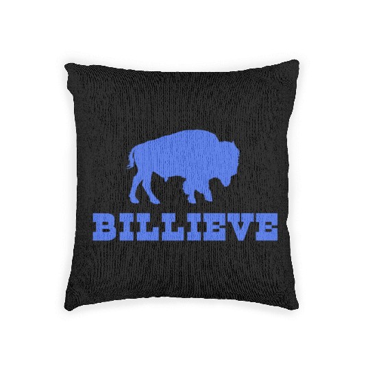 Bills Mafia BillieveShirt - Buffalo Football Woven Pillows