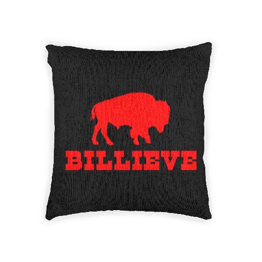 Bills Mafia Billieve - Buffalo Football Woven Pillows