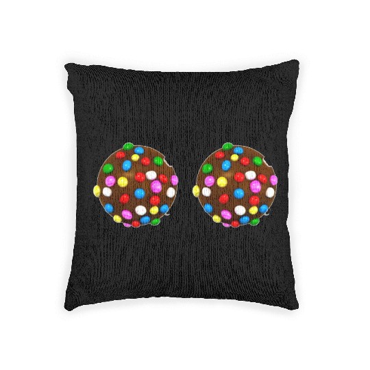 candy crush Woven Pillows