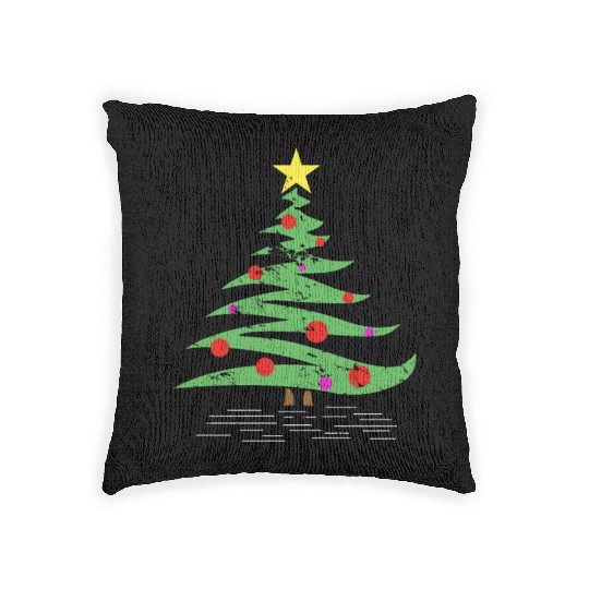 Christmas Tree gift winter kids grandparents Woven Pillows