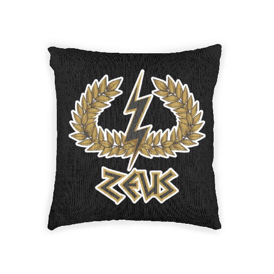 Zeus Woven Pillows Greek Mythology Woven Pillows Gift Woven Pillows