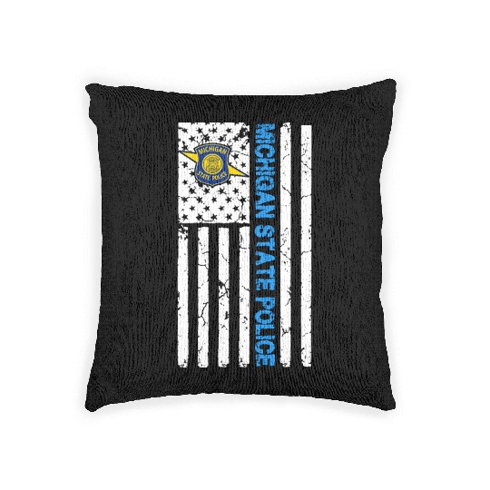 MICHIGAN STATE POLICE Woven Pillows