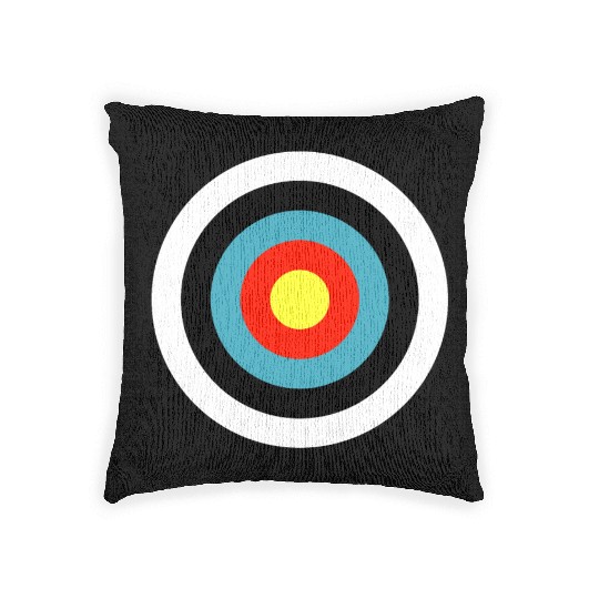 Bullseye Archery Target Shooter Rings Woven Pillows