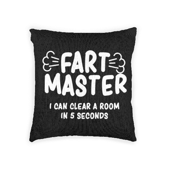 Funny Fart Men Farting Boys Dad Farter Gifts Woven Pillows