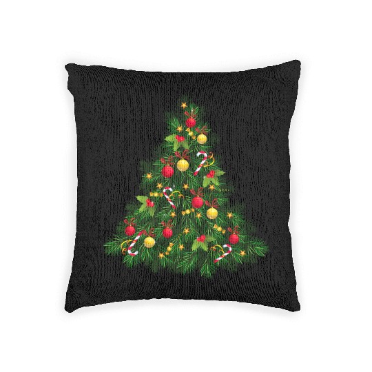 Image: Christmas tree Woven Pillows