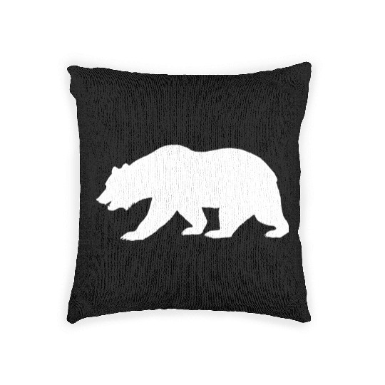 Bear Canada Wilderness Mother Nature Adventure Woven Pillows
