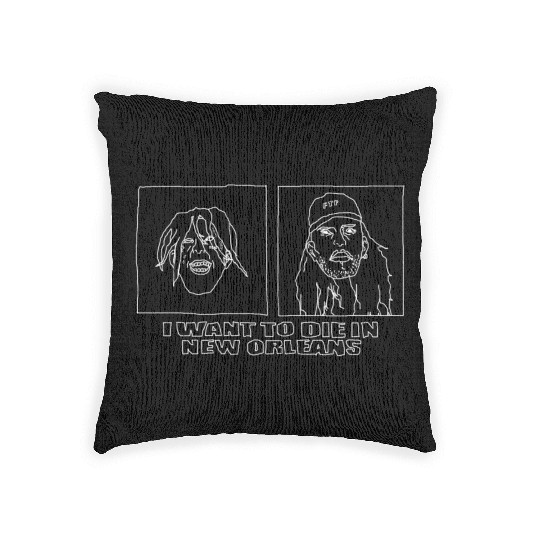 Suicide boys simple art Woven Pillows