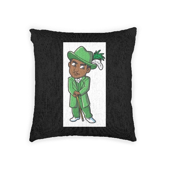 Money Green Woven Pillows