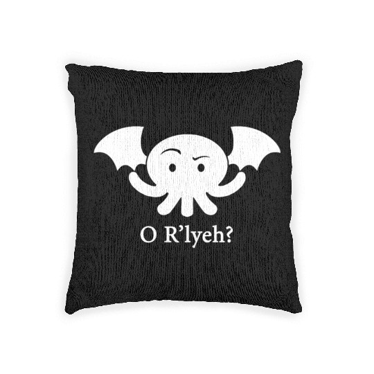 Cthulhu O R lyeh Lovecraft Humor Men s Women s or Woven Pillows