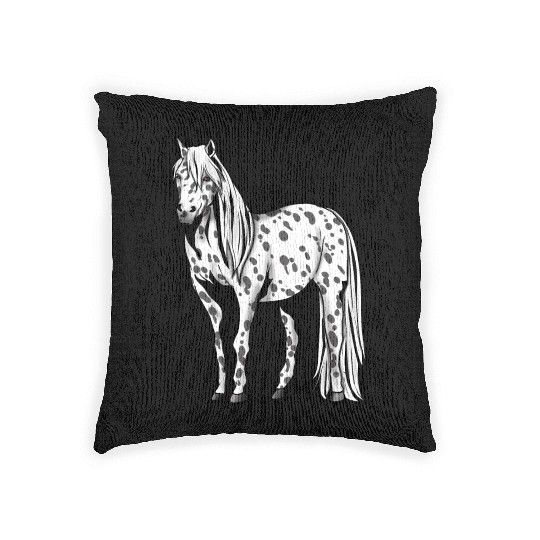 Appaloosa Horse Riding Present gift Pony Girl Woven Pillows