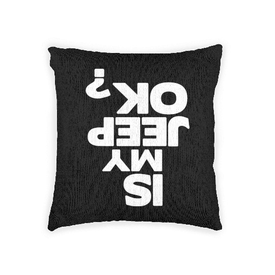 is my jeep ok drive jeep Woven Pillows