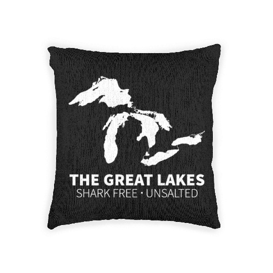 Great Lakes Shark Free Unsalted Woven Pillows