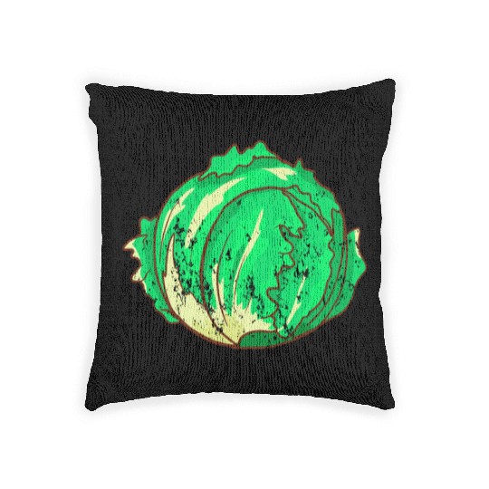 Retro Vintage Grunge Style Lettuce Woven Pillows