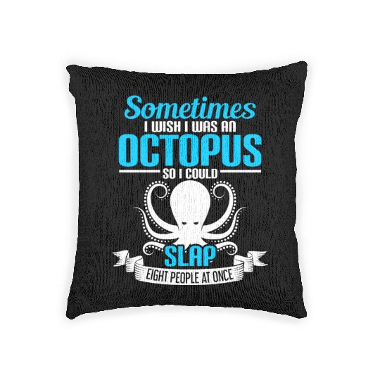 Octopus slap 8 People Woven Pillows