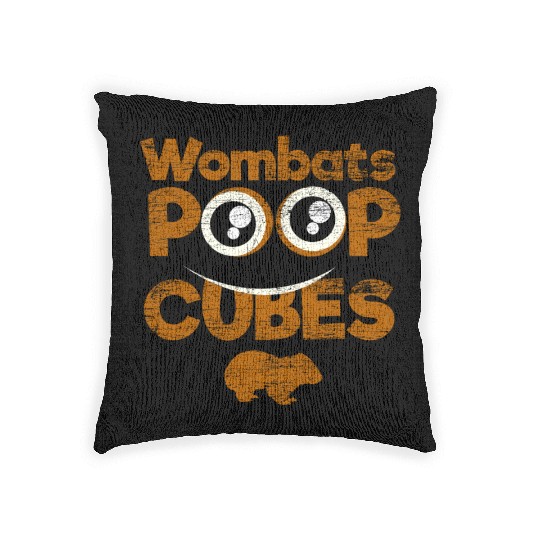 Wombat Feces Woven Pillows