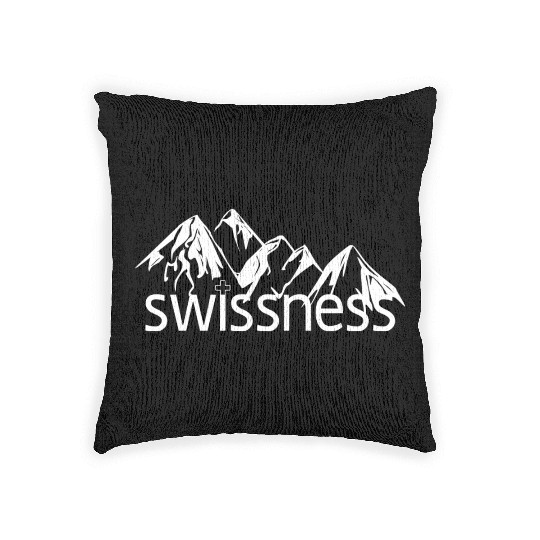 Swissness Switzerland Mountains Alps Schweiz Woven Pillows