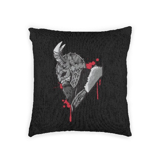 Viking Warrior | Raven Odin Valhalla Valknut Loki Woven Pillows