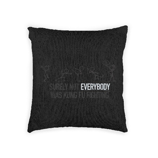 kung fu fighting Woven Pillows