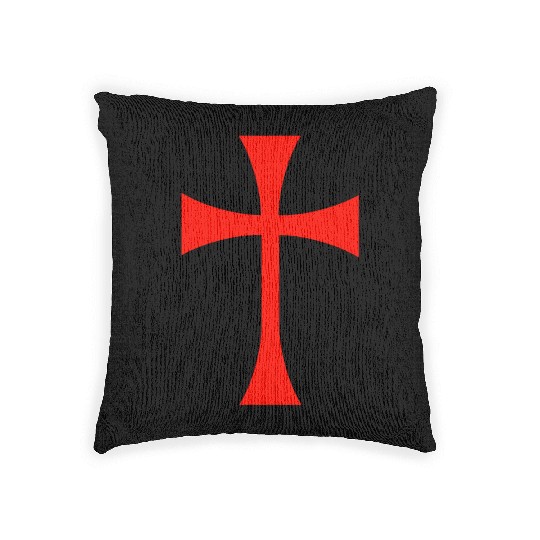 Knights Templar Cross Woven Pillows