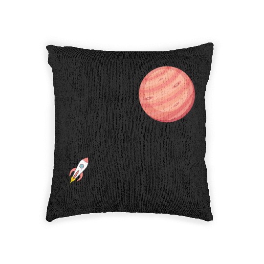 I love you to the Mars and back Woven Pillows