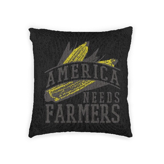 America Needs Farmers Woven Pillows