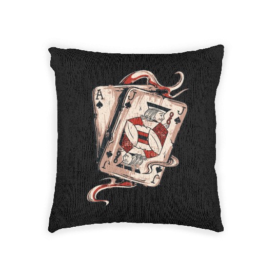 Blackjack Gift Playing Cards Casino Gambling Gift Woven Pillows