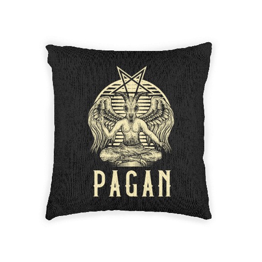 Pagan print | Wiccan graphic & Pagan Gifts Woven Pillows