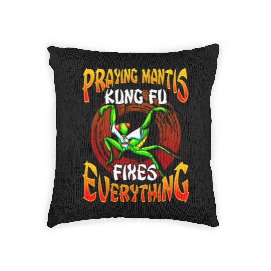 Praying Mantis Kung Fu Woven Pillows