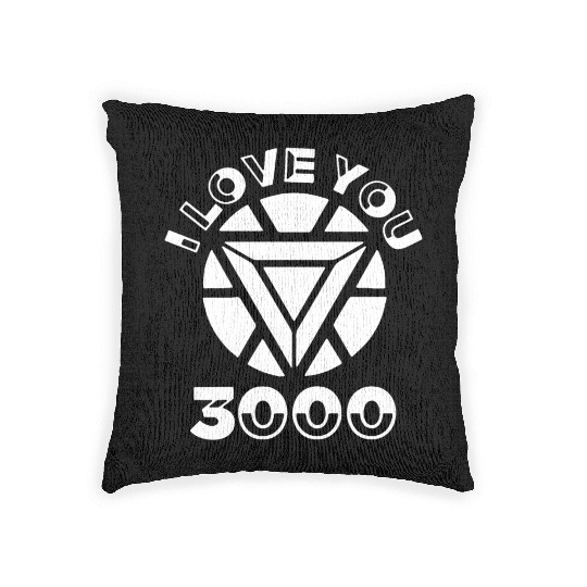 I love you 3000 I am Iron Man marvel film supernat Woven Pillows