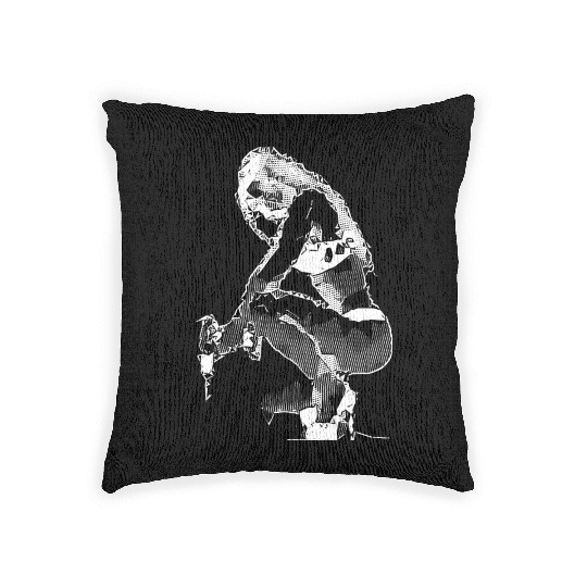 sexy worker girl bohrmaschine frau 2reborn Woven Pillows