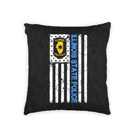 ILLINOIS STATE POLICE Woven Pillows