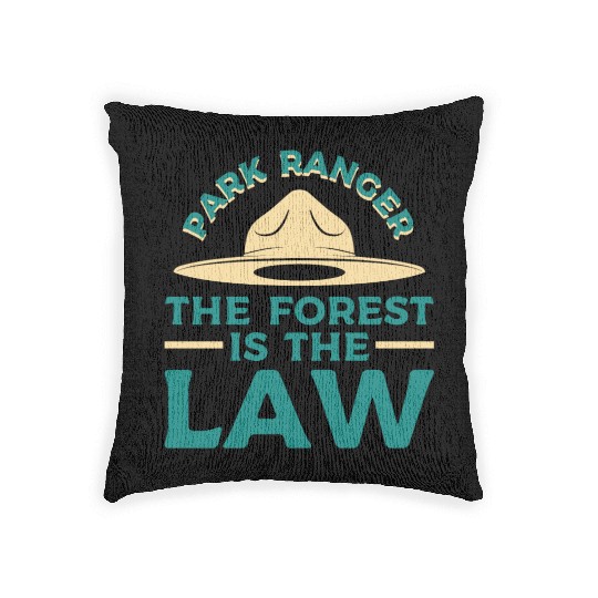 Park Ranger Law Gift Woven Pillows