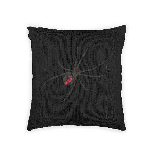 product Black Widow Spider Insect Lover Gifts Woven Pillows