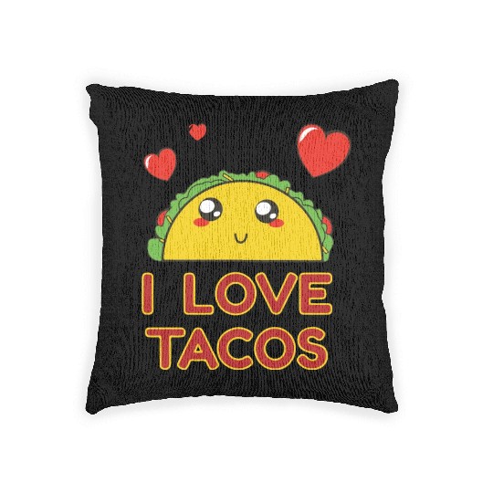 I Love Tacos Woven Pillows
