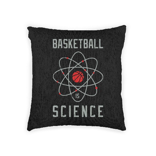 Basketball is science Woven Pillows