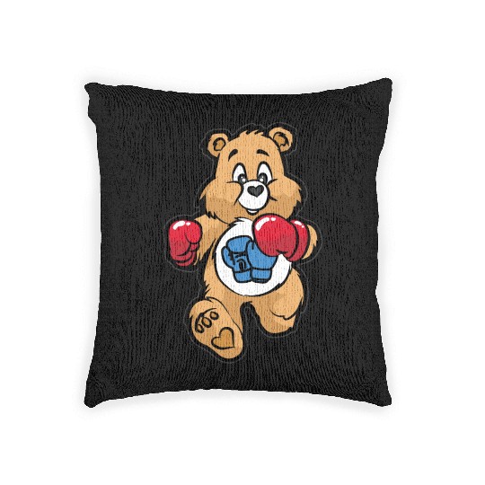TEDDY BEAR BOXER Boxing Figher Son Daughter Woven Pillows