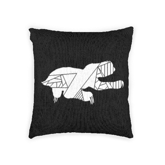 Geometric sloth - Sloth Woven Pillows