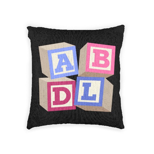 AB DL ageplay ABDL adult baby diaper baby Woven Pillows