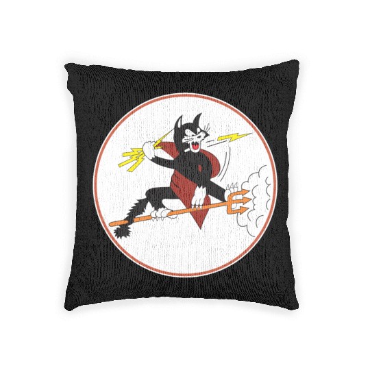 Fighter Squadron 191 (VF-191) Satan's Kittens Woven Pillows