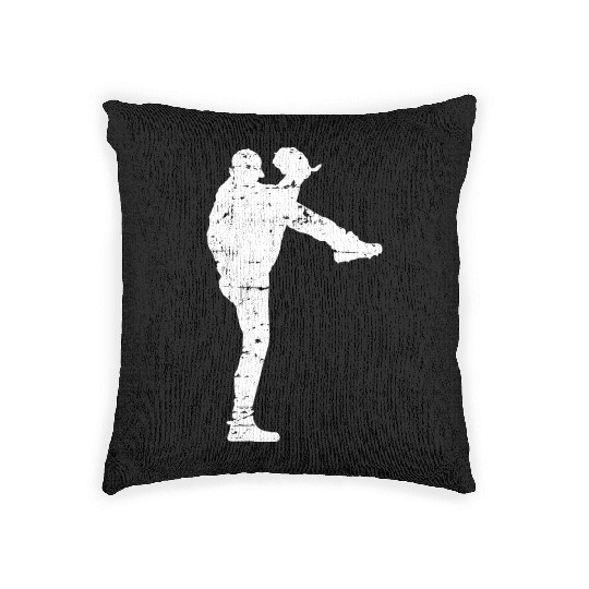 Baseball Pitcher Woven Pillows