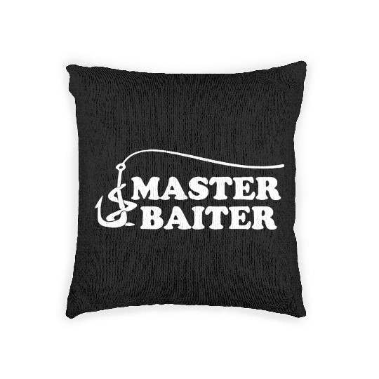 master baiter 2 Woven Pillows