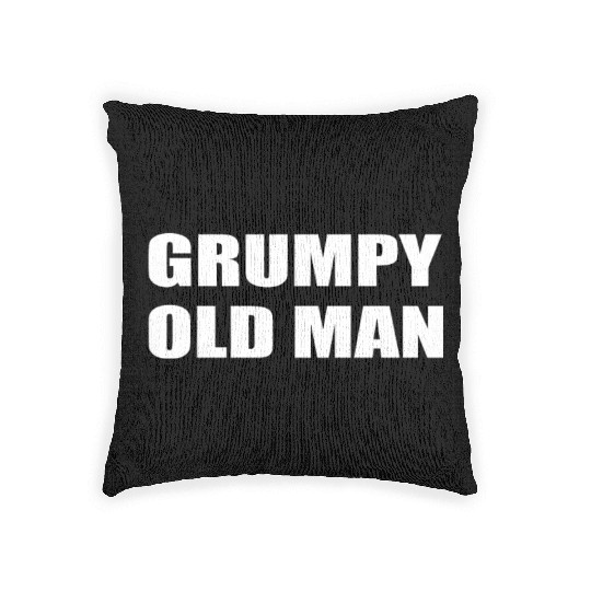 Grumpy Old Man Witty Gym Workout Woven Pillows