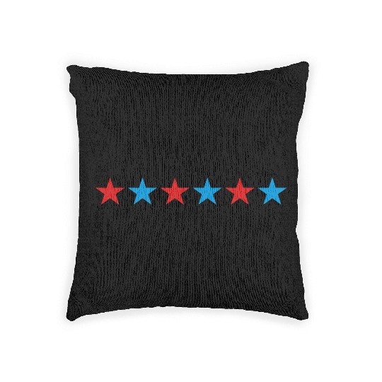 STAR STARS MILITARY BARS Vector B Woven Pillows